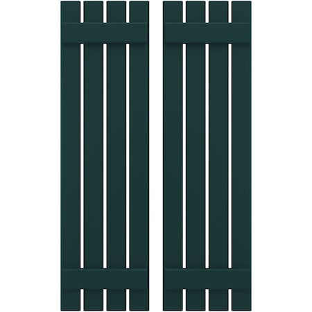 Americraft 4-Board (2 Batten) Exterior Real Wood Spaced Board-n-Batten Shutters, ARW101SB415X84FGH